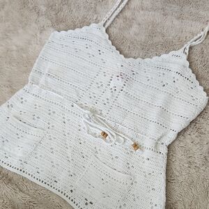 Spunky Knit Crochet Feminine Y2K Delicate Summer Cottagecore Coastal Cowgirl